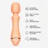 Vush Majesty 2 - uppladdningsbar, vattentät massagevibrator (orange)